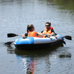 Inflatable Fishing Kayak - Blue & White