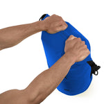 Waterproof Dry Compression Sack with Waterproof Phone Case- Blue 10L