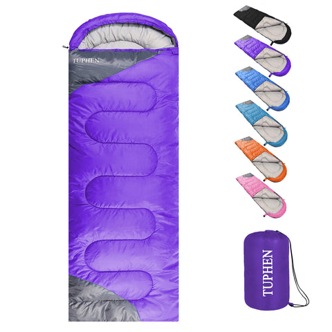 4 Seasons Sleeping Bag - Purple & Gray